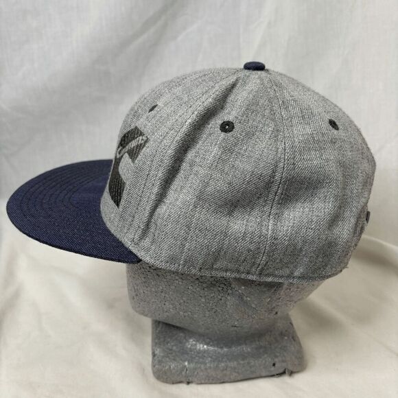 Cummins Flat Bill Otto Embroidered Baseball Cap Hat Navy Gray Trucker - Picture 2 of 10